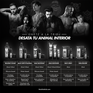 BLACK HOLE - ANAL RELAXING CON JOJOBA BASE SILICONA 30 ML